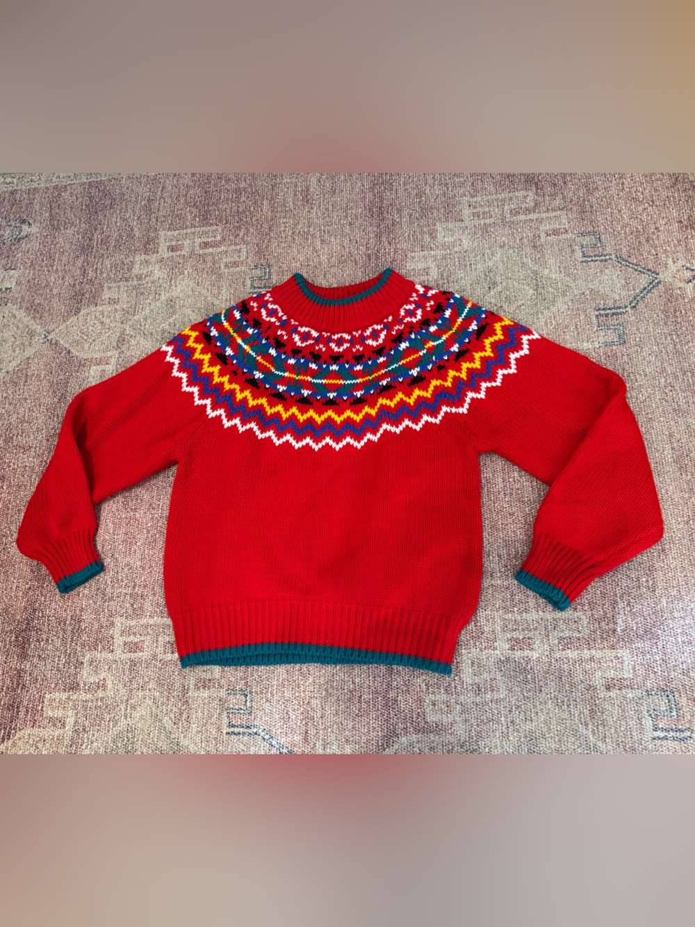 Apostrophe vintage 1980’s women’s large ski sweater soft cozy